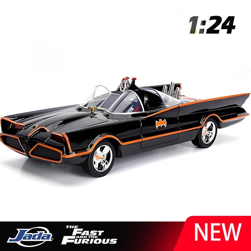 

JADA 1:24 Batmobile Bat 1966 Alloy Car Diecasts & Toy Vehicles Car Model Miniature Scale Model Car For Children чёрный