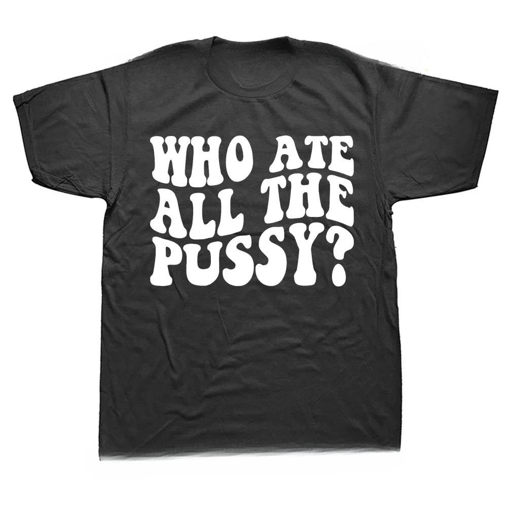 T-shirt Professionnel Mangeur de Chatte T-shirts Graphiques Amusants pour Amoureux des Chats Pour Hommes Unisexe Col Rond T-shirt Doux Taille UE