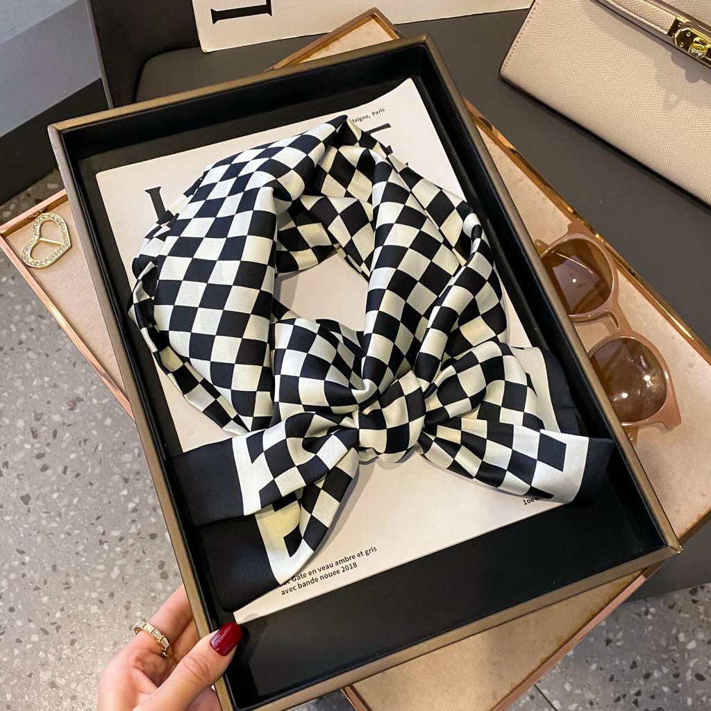 Luxury Design Long Silk Scarf Bag Tie Women Neck Skinny Scarves Hair band Foulard Horse Print Brand Lady Neckerchief Ribbon