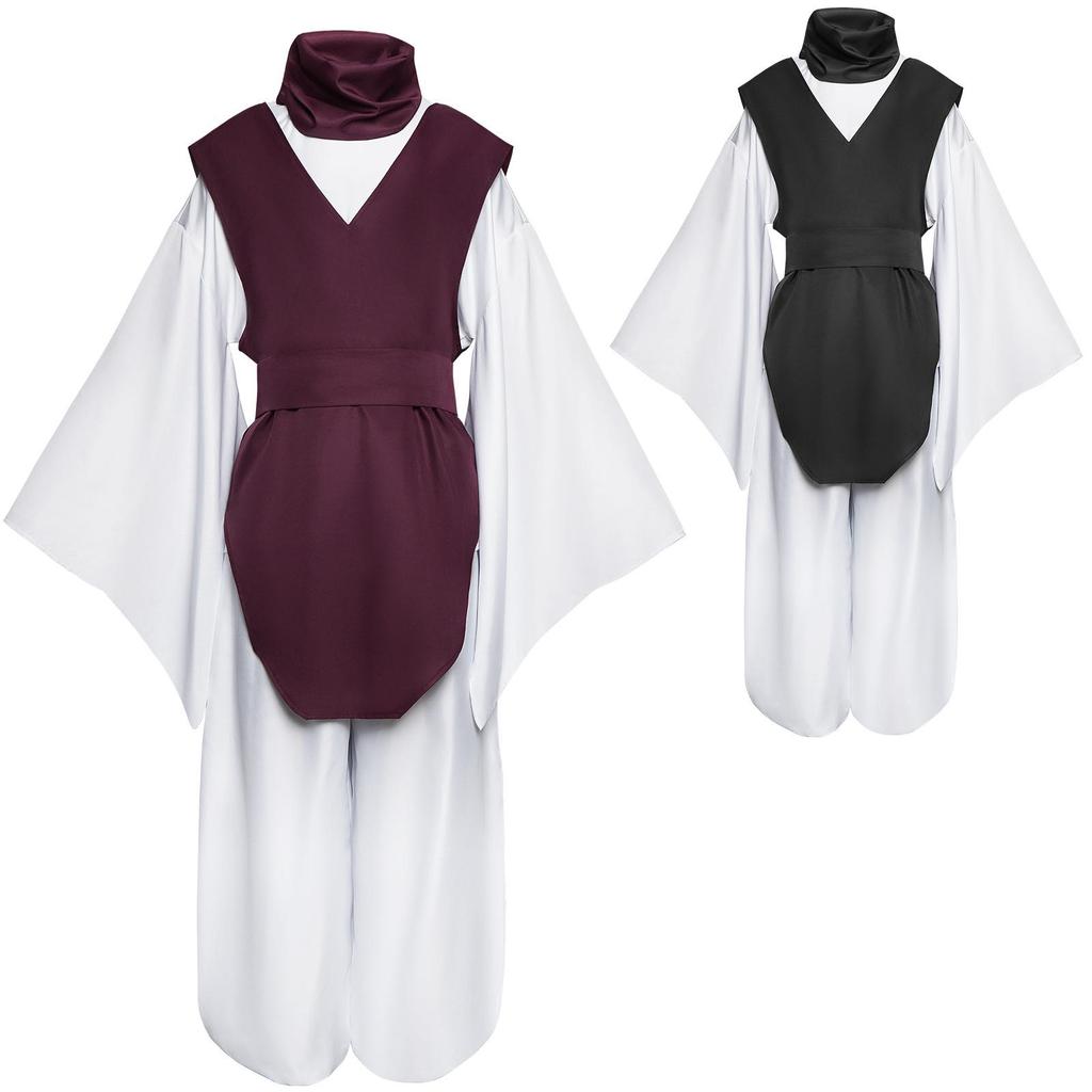 Jujutsu Kaisen Choso Cosplay Costume, Black & White Traditional Style Outfit for Anime Cosplay & Halloween Parties