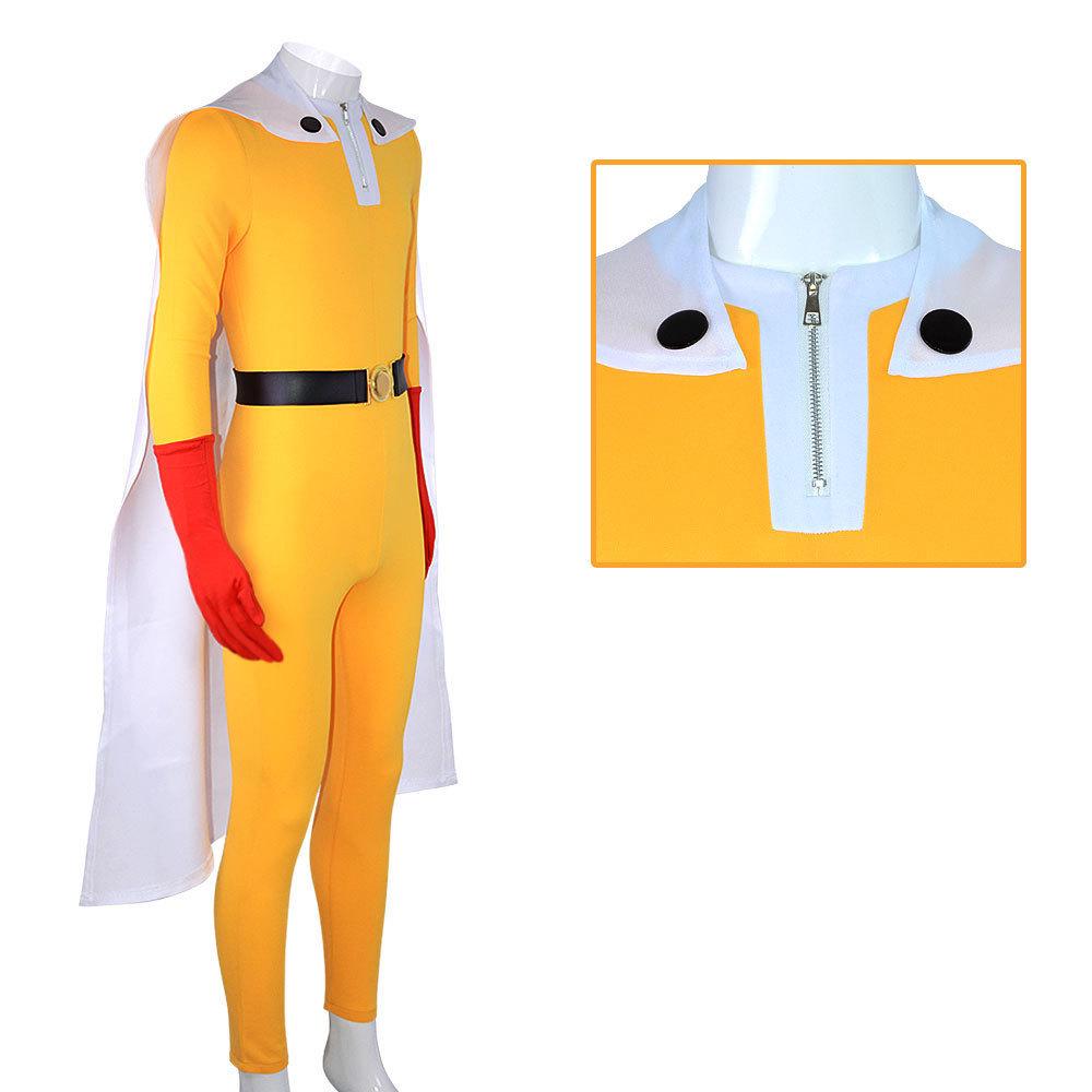 Celotělový Cosplay Oblek One Punch Man Opm s Polstrovaným Designem Pro Kostýmové Párty