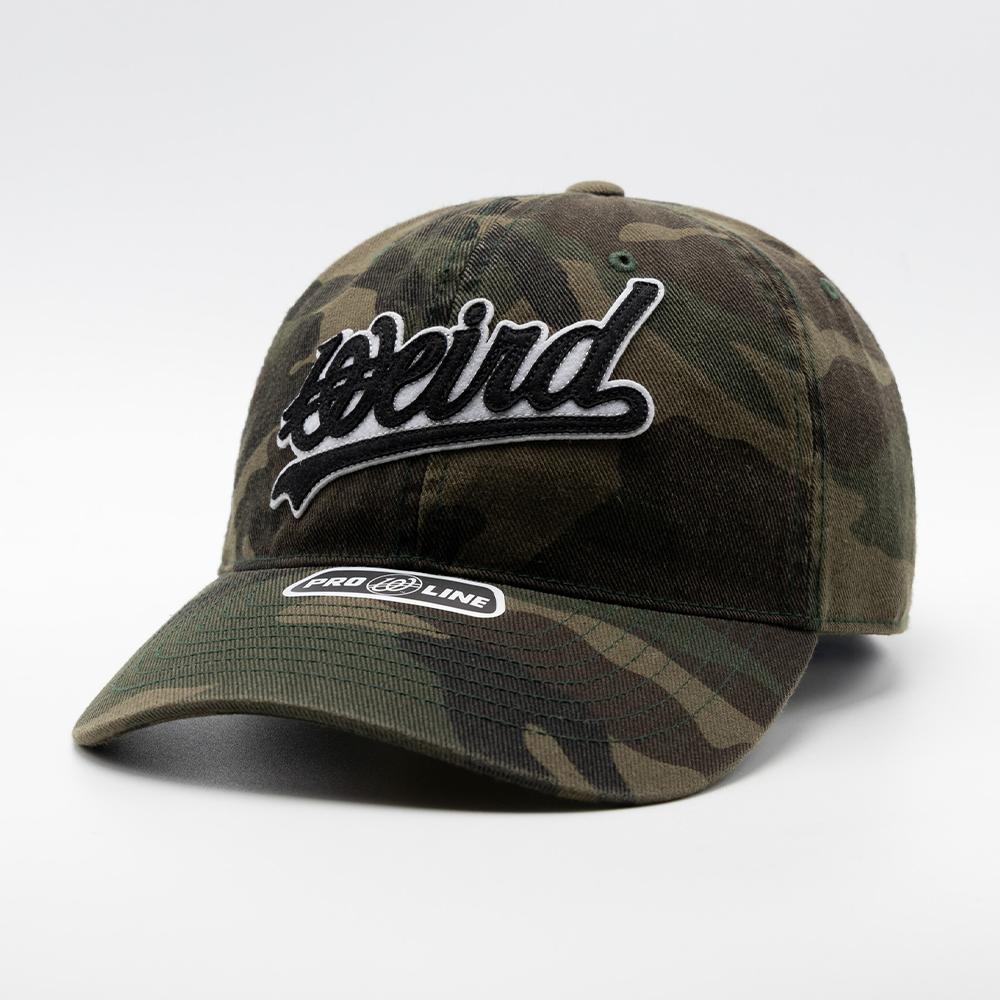 Wieoldeuwoldeu Washed Camo Wave Logo Ball Cap