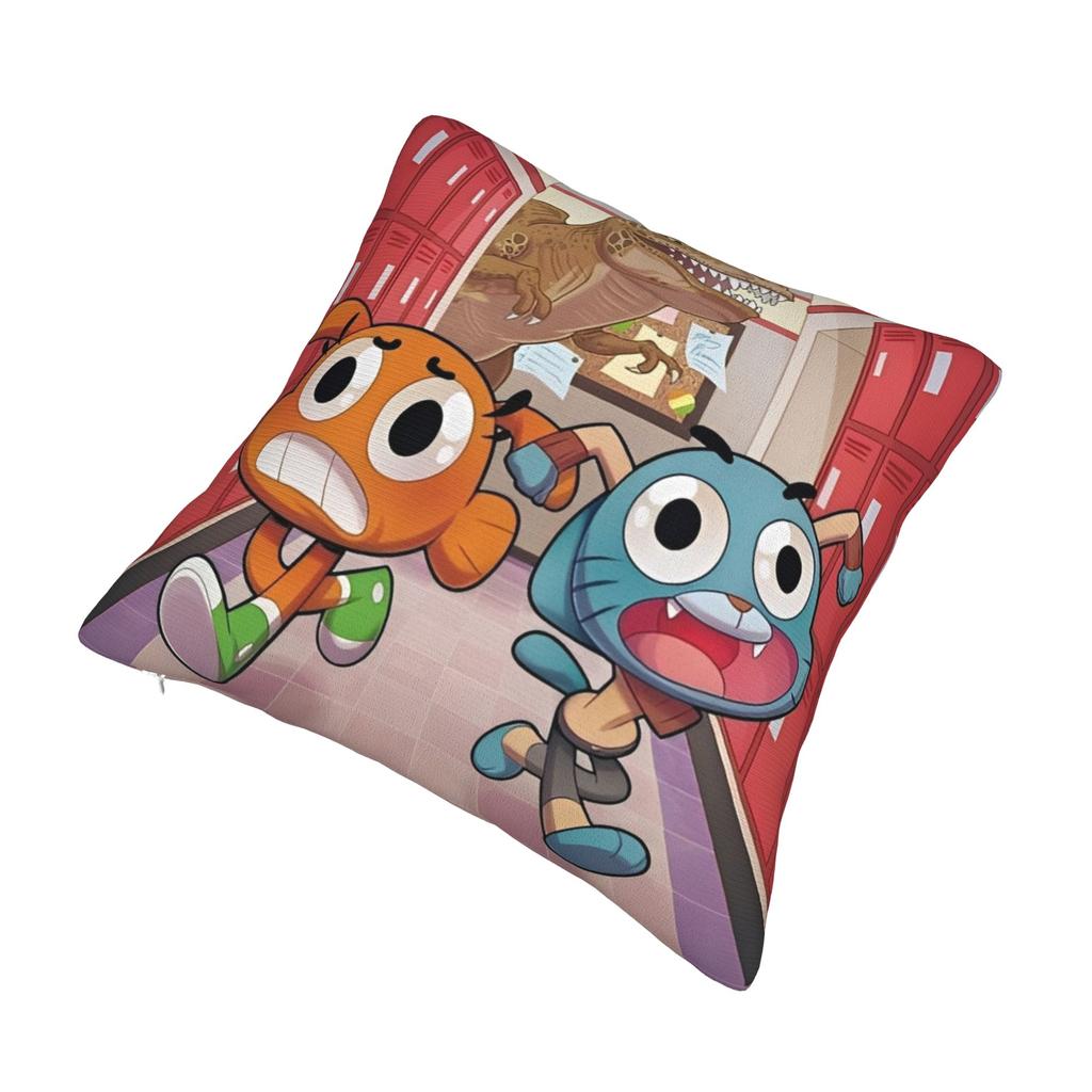 Decorative Pillow Cover The Amazing World Of Gumballs  Accessories Chair  Pillow Case Cover Zipper Multi-Size