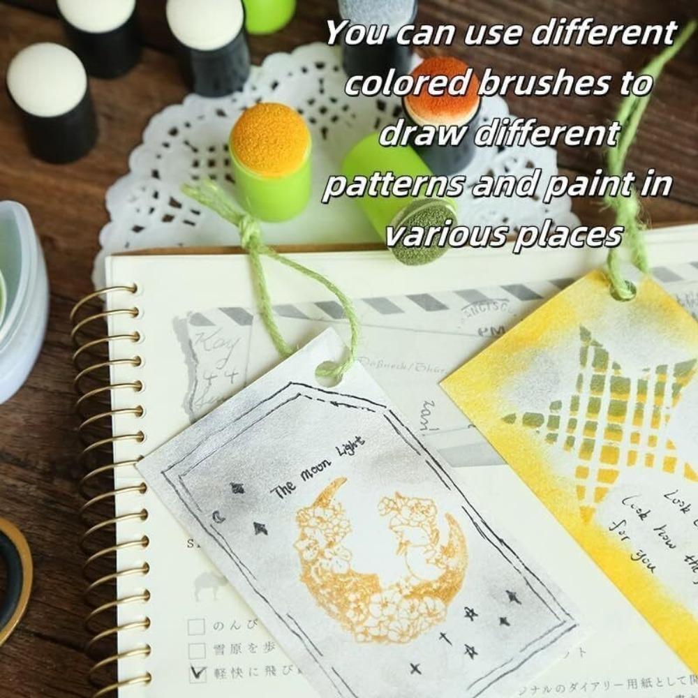 DIY Craft Drawing Tools DIY Sponge Finger Painting Kit Painting Sponge Finger Drawing Inkpad  Kids