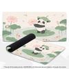 Large XXL Computer Deskpad Lovely Panda Lotus Koi Fish Painting Design Rubber Anti-slip Gaming Keyboard Mouse Mats For Desktop