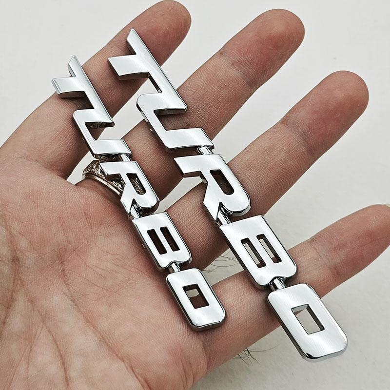 Car Sticker Turbocharged Logo Turbo 3D ABS Badge Car Modification Accessories Rear Marked Side Marking Decorative Car-Sticker