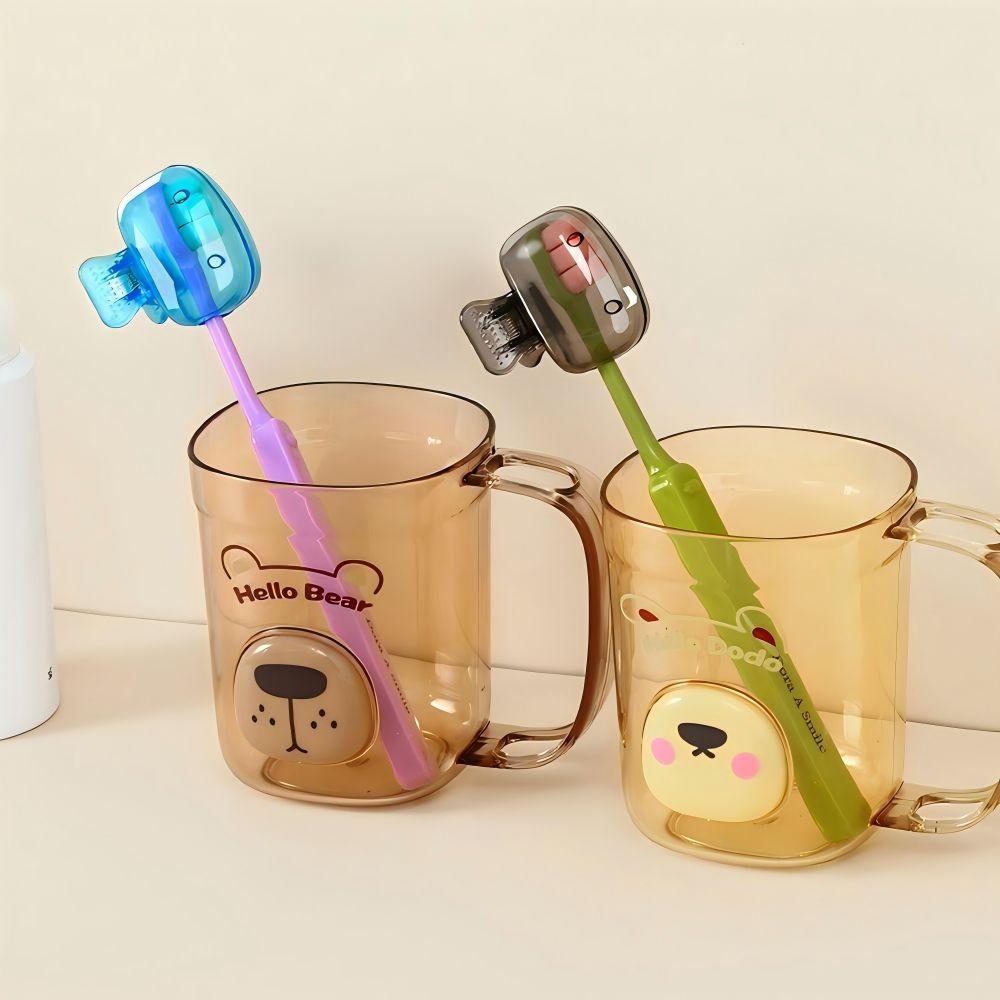 1 /10 Toothbrush Head Protective Covers For Electric, Manual Brush Heads, Portable, Travel, Home Plastic Toothbrush Covers