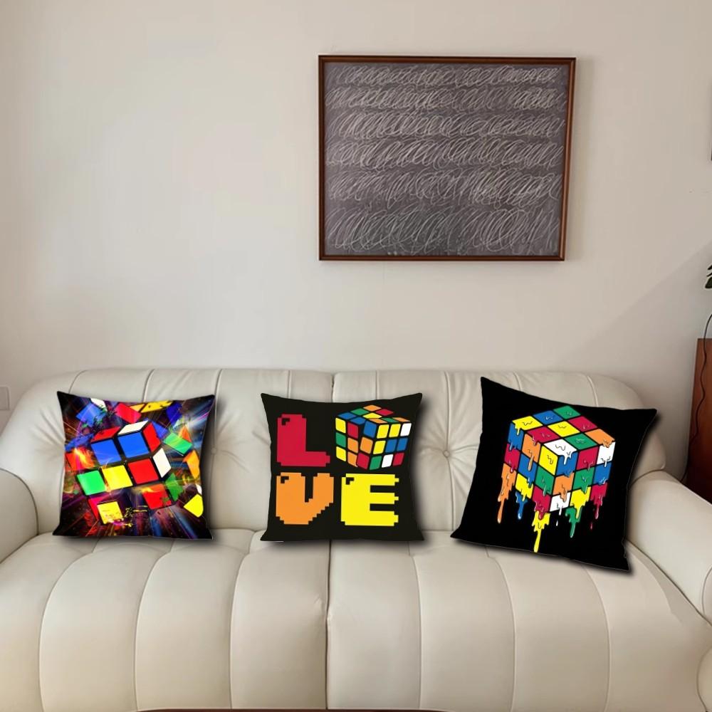 Game RRubik CCube Pillow Case Living Room Accent Couch Back Support Square Lounge Restful Nap Companion ?