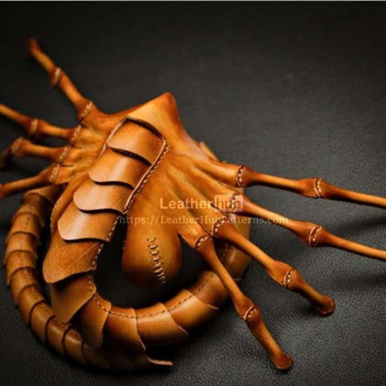 Horror Alien Scorpion Mask New Facehugger Style Creature Mask Cosplay Halloween Prop Disturbing Creature Mask