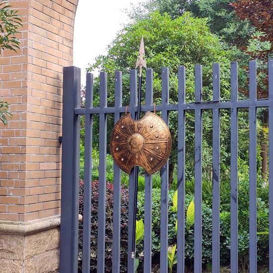 Troy Trojan War Shield Ancient Greek Shield for Knight Soldier Warrior Battle Play Halloween Cosplay LARP Home Office Bar Lobby Wall Decoration