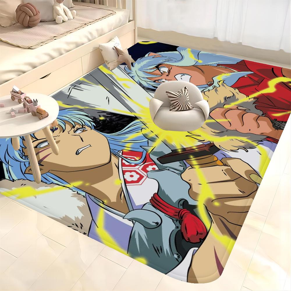 Classic Inuyasha Japanese Anime Entrance Door Mat Rectangle Anti-slip Home Soft Badmat Front Door Mat Household Carpets