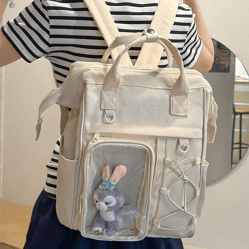 

New fashion portable nylon bag, Japanese and Korean casual style large-capacity backpack.