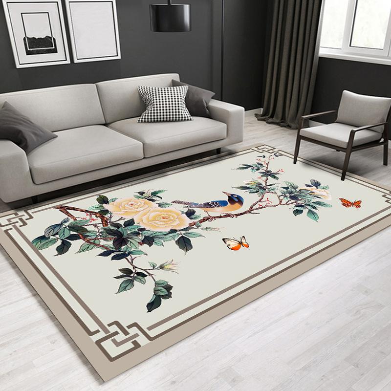 Chinese Series Carpet Living Room Bedroom Home Carpet Floor Mat Rectangular Carpet Bedroom Bedside Blanket