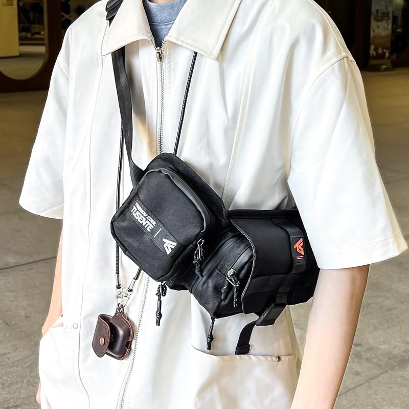 Women Sports Chest Bag Men's Riding Waist Bag Outdoor Large Capacity Water Kettle Bag