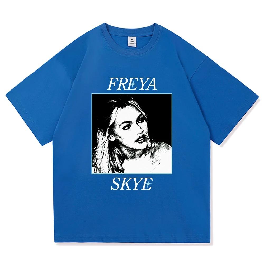 Freya Skye Stars Align Tour Poster Graphic Print Tshirt Men Women Harajuku Highstreet Wind Cotton Top Oversized Summer New Tee