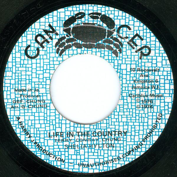 

7inch Record SHEILA HYLTON Life In The Country NONE Cancer 1976 Jamaica Reggae Ska Dub Used
