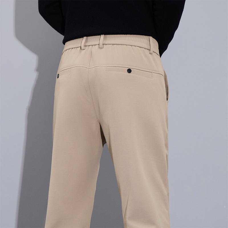 Casual Trousers for Men Straight Trousers Slim Business Stretch Pants