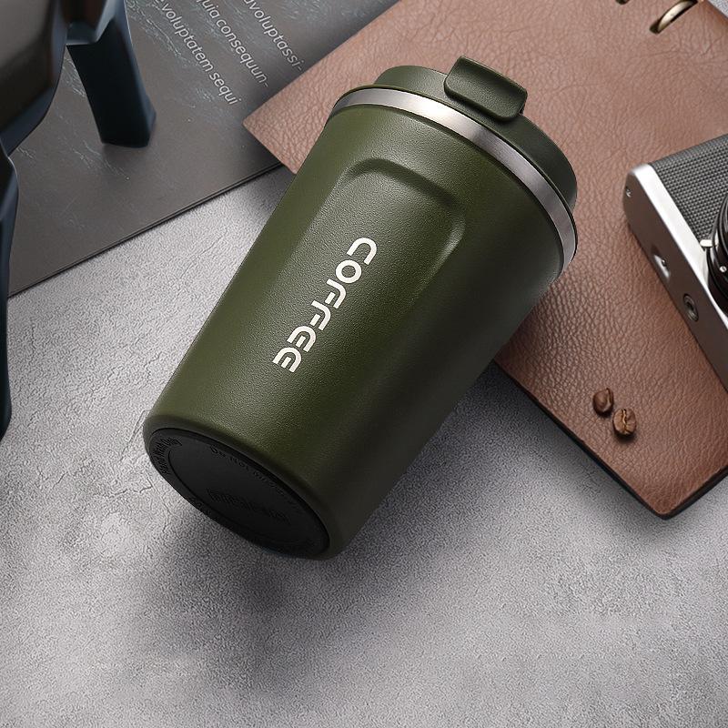 Coffee Cup Thermos Cup 380ml/510ml Vacuum Flasks Portable Stainless Steel Thermos Cup Water Bottle Travel Tea Mug Office Thermos Cup