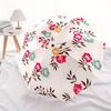 1pc Floral Pattern Automatic Open/Close Umbrella with One-Touch Button, Compact Folding Canopy, Sturdy 8-Rib Windproof Design 013