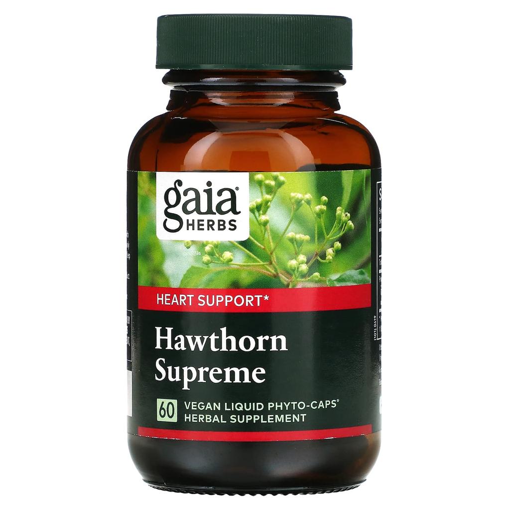 Hawthorn Supreme, Veggie Liquid Phyto-Caps 60 Tablets (500Mg Per Capsule)
