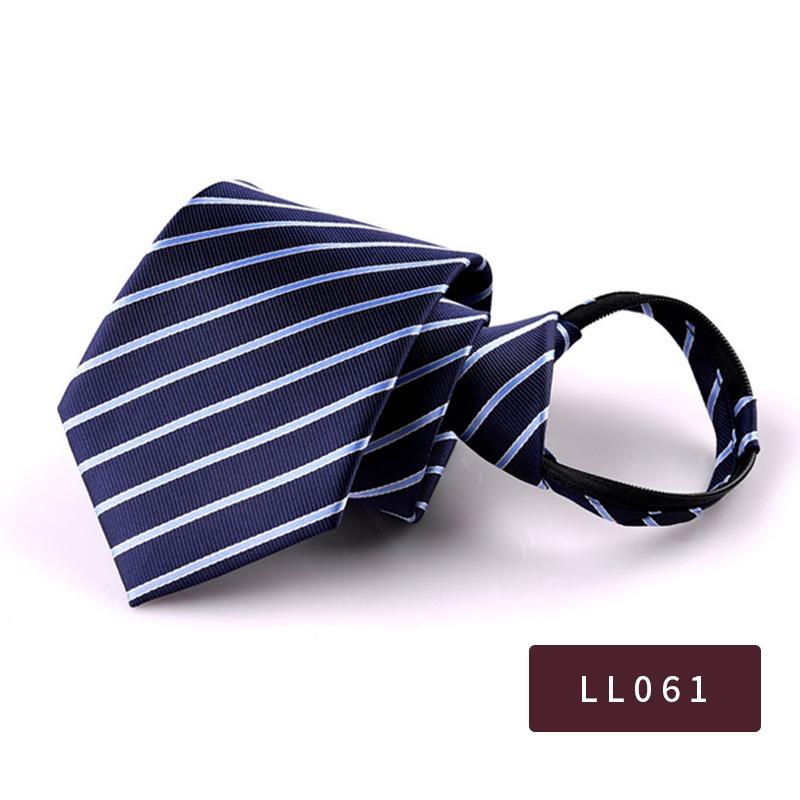 8Cm Pull Tie Dress Lazy Tie Men'S Clothing Accessories Striped Suit Business Tie