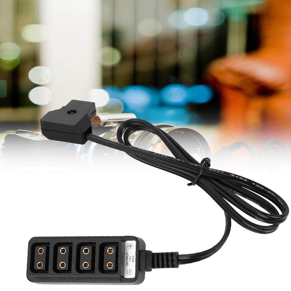 Photography Power Supply Camera 1 To 4 D Tap Splitter Cable (Straight Splitter Cable)