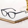 Glasses Plate Myopia Glasses Men'S Anti-Blue Light Plain Face Black Frame Women'S Senior Cat Eye Glasses Frame