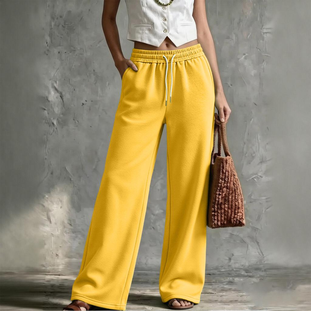 Women's Loose Fit Casual Straight Leg Sweatpants with Elastic Waist, Color