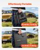 Portable Power Station with 200W Solar Panel, 1800W Solar Generator Power Station, 1008Wh LiFePO4 Battery Backup with 9 Output Ports for for Home