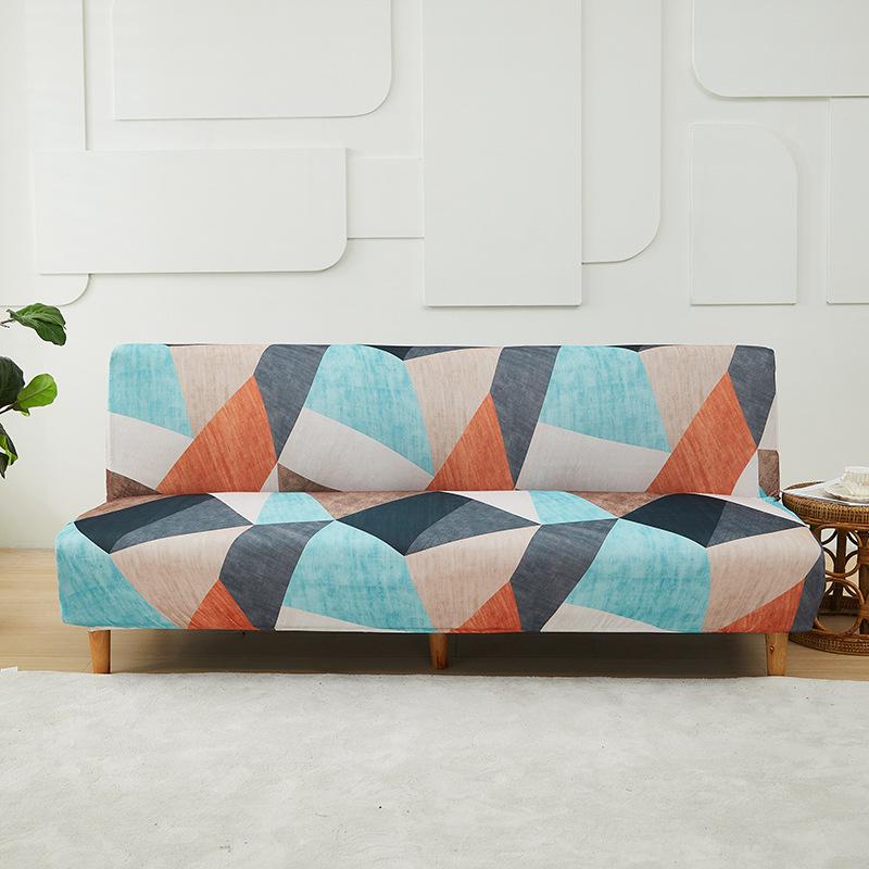 Neng Full Cover Sofa Bed Cover Simple Folding Armless Elastic Sofa Cover Fabric All-Inclusive Universal Cover