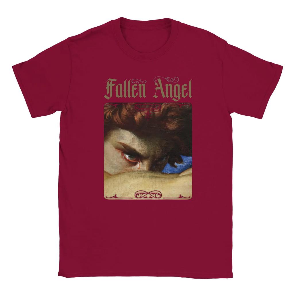 Gefallener Engel T-Shirt: Alexandre Cabanel Klassischer Kunstdruck Lässige Persönlichkeit Kurzarm-T-Shirt Dunkle Ästhetische Kleidung Tops