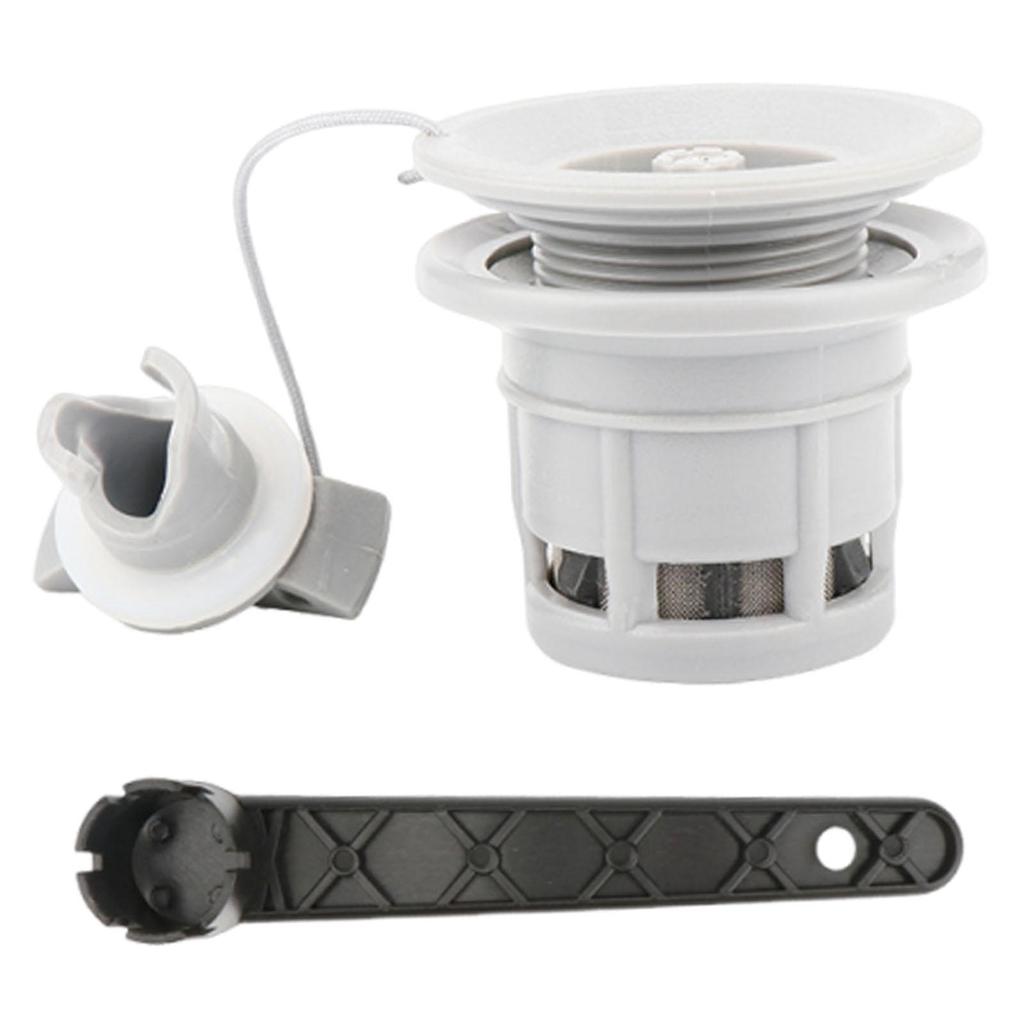 Pontoon Boat Inflation Valve Replacement for Kayak Raft Easily Install Repair Parts Self Locking Lightweight with Filter Mesh
