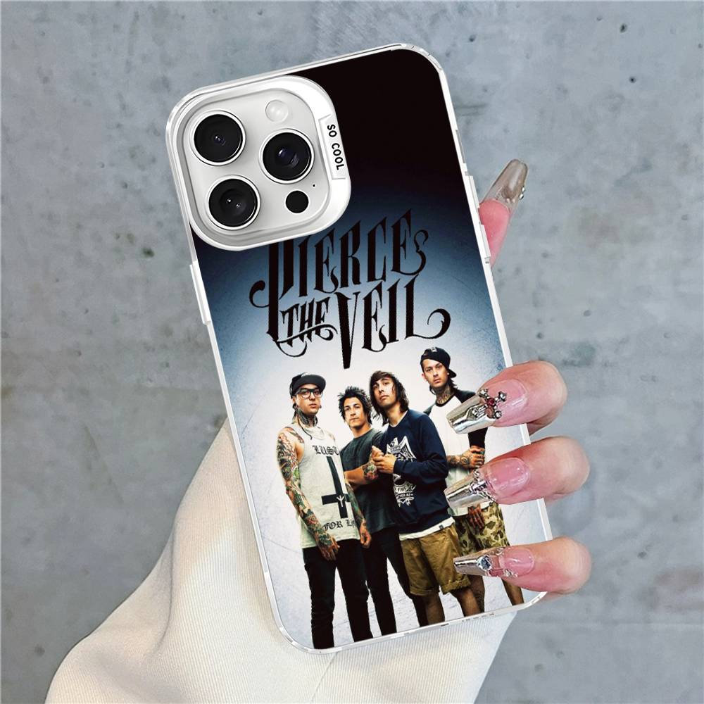 P-Pierce The Veil Band Phone Cases For iPhone 17 16e 15 14 13 12 11 Plus Pro Max ProMax Colorful Covers