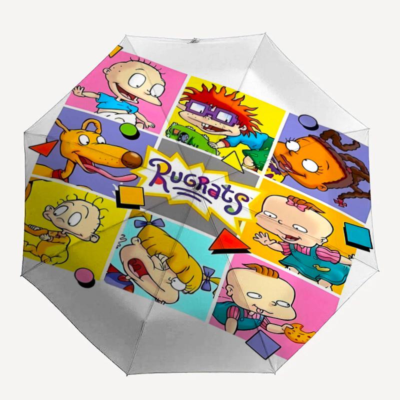 1pc Rugrats In Paris4 Umbrella, Sun Protection, And UV Shielding. It Has Eight Sturdy Ribs for Outdoor Use And Perfect Gift