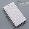 Thickened Inventory Material Record Cards