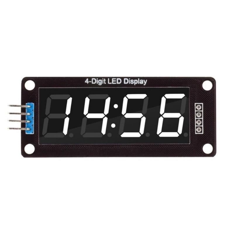 High Brightness TM1637 4Digit 0.56Inch LED Display Module Multiple Color Option for DIY Electronics Projects Application