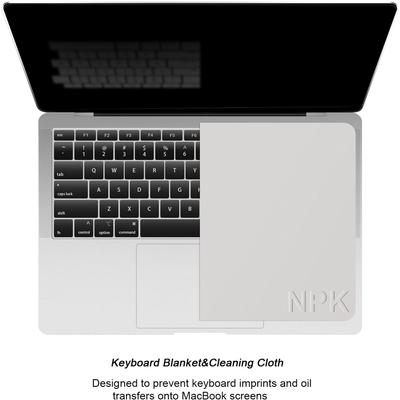 Prachotěsná ochranná fólie z mikrovlákna Kryt na klávesnici notebooku Čisticí hadřík na obrazovku notebooku Pro MacBook Pro 13/15/16 palců