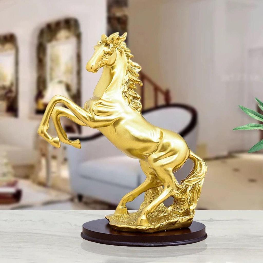Success on Horseback: Large Horse Figurine for Home or Office Decor