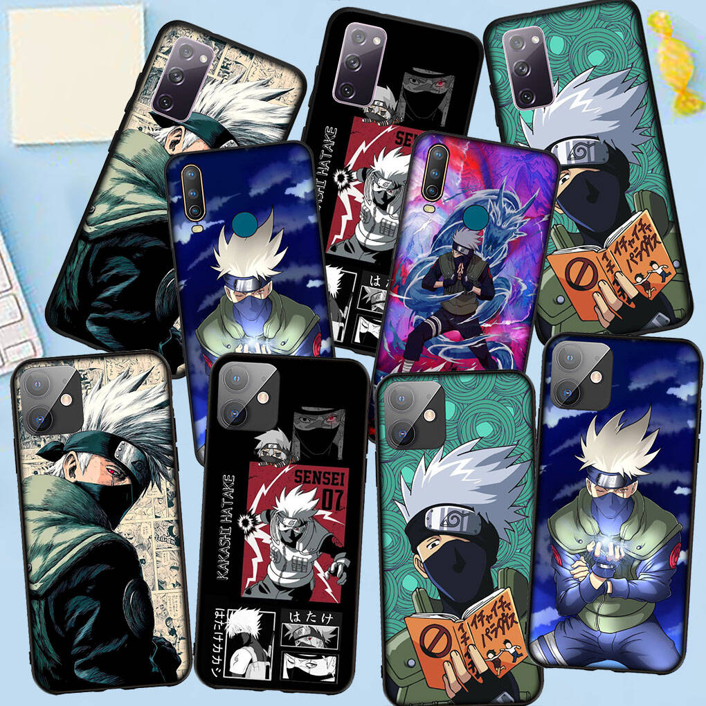 Etui na telefon do iPhone 17 15 16 Plus Redmi Note 14 12 11 13 Pro Max Huawei P30 P20 Lite OPPO A60 A40 A80 A38 A54 Kakashi Hatake Silikonowe Pokrowiec Naruto