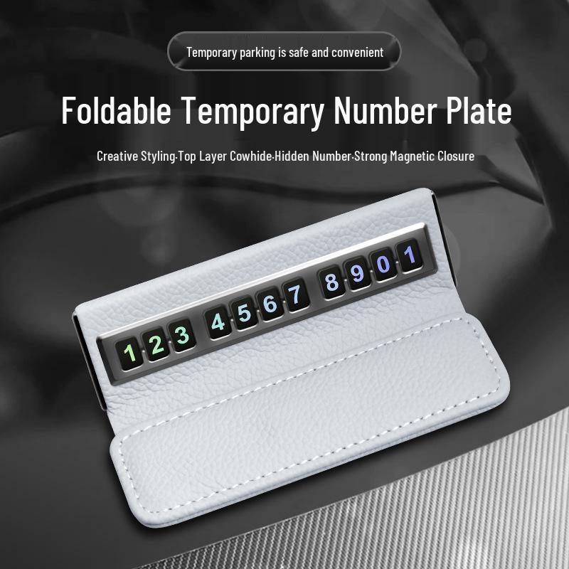 Kreatives temporäres Parkschild - Innenraum-Autoornament und Windschutzscheiben-Telefonnummernanzeige