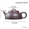 130ml Chinese Yixing Purple Clay Teapot Handmade Lotus Zisha Tea Pot Tradition Household Tea Set Beauty Tea Infuser Kettle Gifts