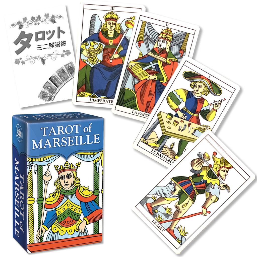 Marseille Tarot Mini Tarot fortune telling method Japanese instruction manual included Genuine tarot cards 78 cards Mini size