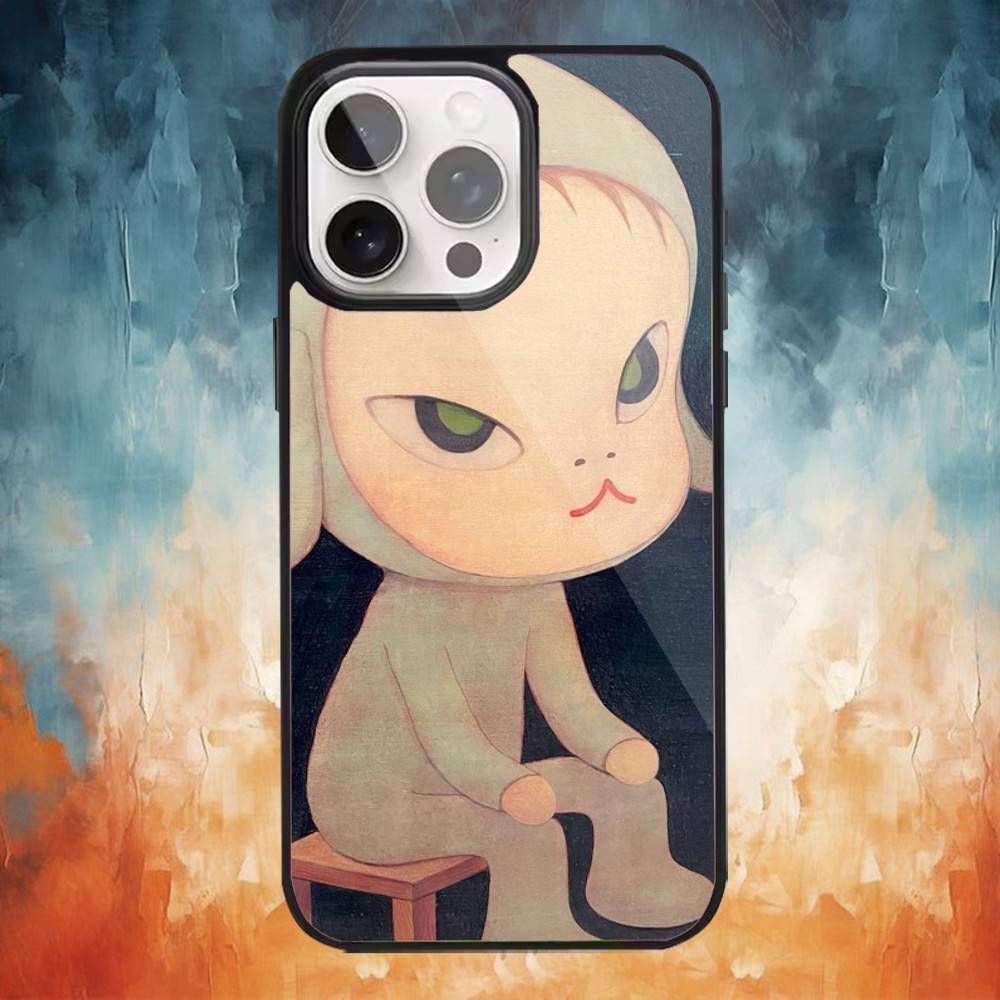 

cute Yoshitomos-Nara Phone Case For iPhone 17 16 15 14 13 12 Pro Max Plus for Magsafe Mirror Wireless Magnetic Cover iPhone11