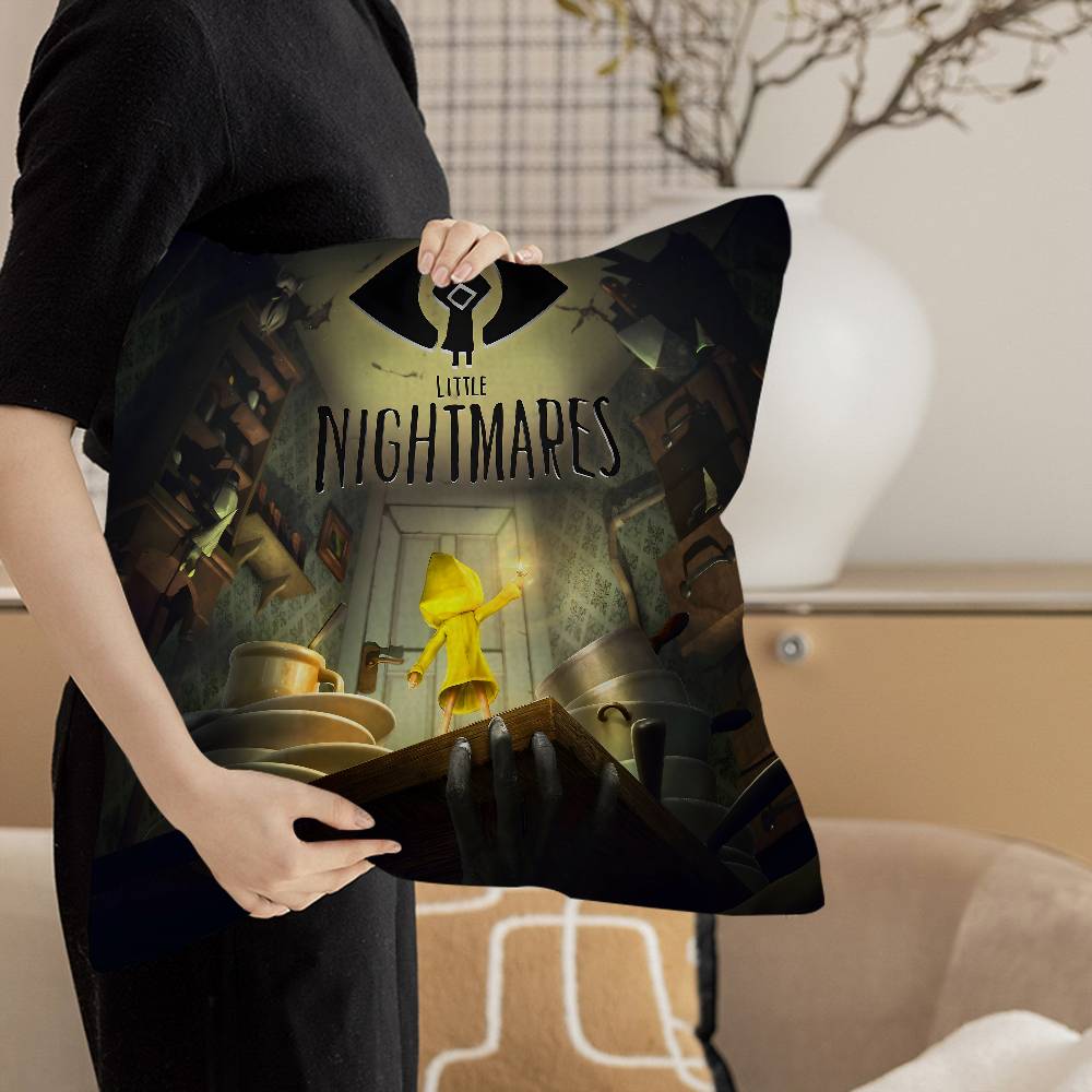 Game L-Little Nightmares Pillowcase toon Gift Cushion Cover Bedroom Home Sofa Chair Seat Decor pillow case