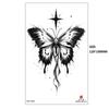 Black Butterfly Owl Sunflower Set Water Transfer Simulation Temporary Tattoo Sticker