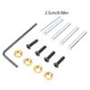 4set High-Quality Metal Screws for 25mm Thickness Computer Fan Flat Head Mount Quality Computer Replacement Screws