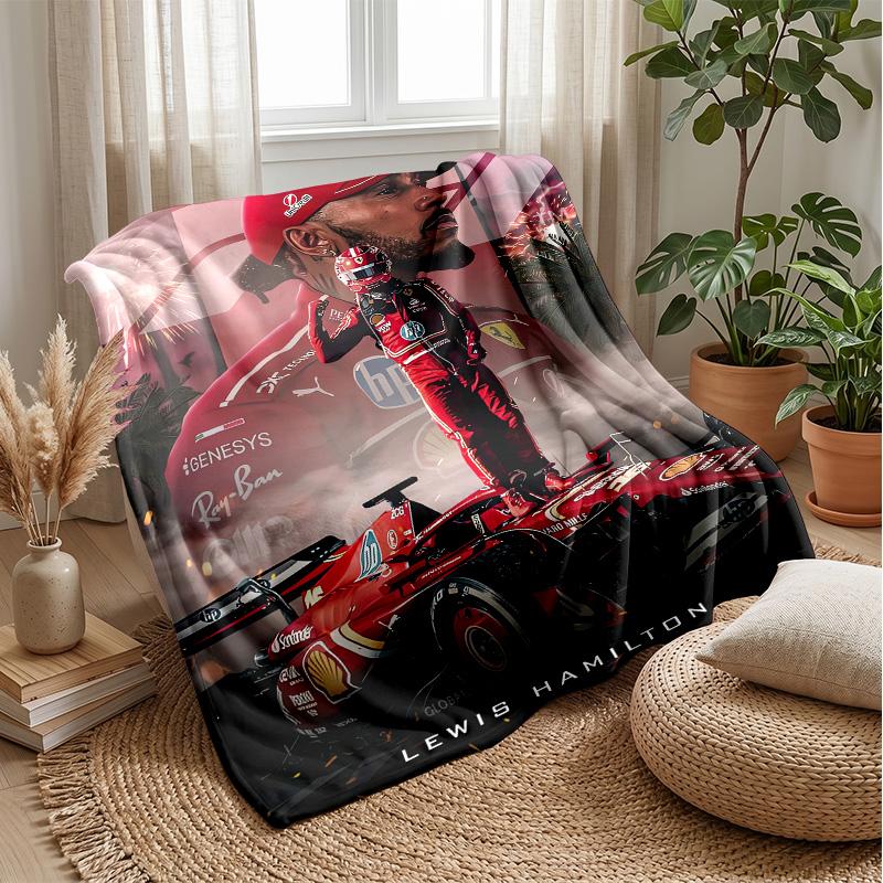 Coperta in Pile Flanella Lewis Hamilton Coperta Calda e Accogliente per Divano Letto Viaggio Uso Stagionale