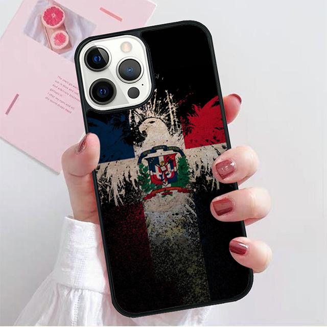 Dominikanische Republik Flagge Handyhüllen Cover Für iPhone 17 Air 16 15 14 12 13 11 Pro MAX apple Plus Hülle