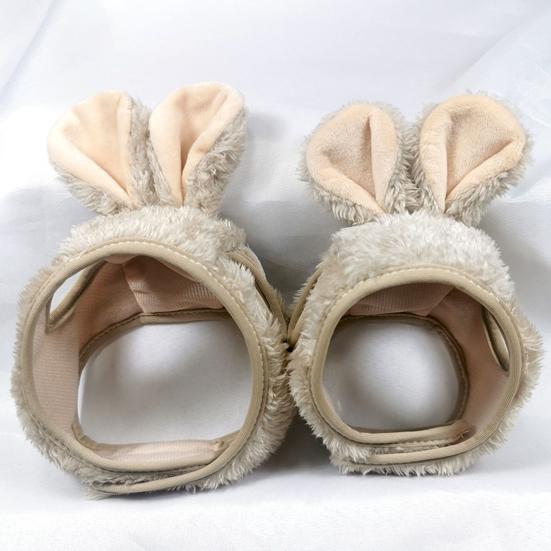 Pet Headgear Attractive Fine Workmanship Polyester Cartoon Fastener Tape Headdress Cap for Daily