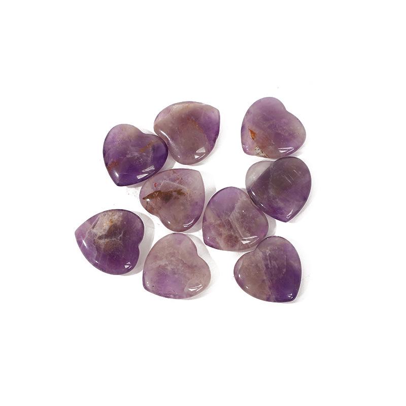 2cm Natural Rose Quartz Heart Crystal Gemstone